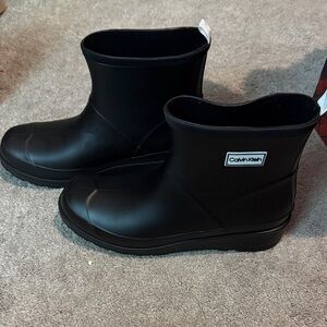 Calvin Klein Black Winter Rain Boots